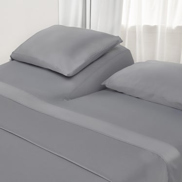 DriTec Gray Split Head King Sheet Set