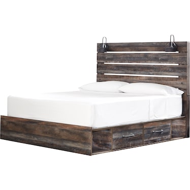 Drystan Queen Panel Bed with 1 Side Storage