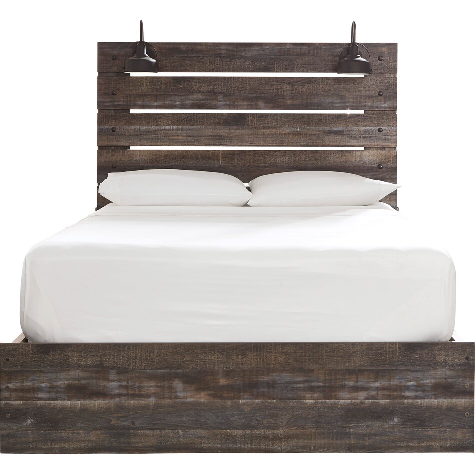drystan bedroom brown queen bed apk b qpb  