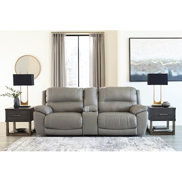 Dunleith 3-Piece Power Reclining Sectional Loveseat with Console