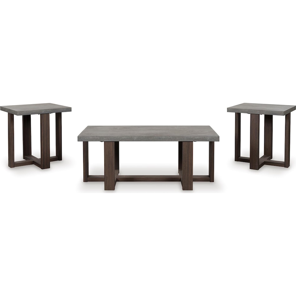 dynnford occasional brown oc  pack of tables t   