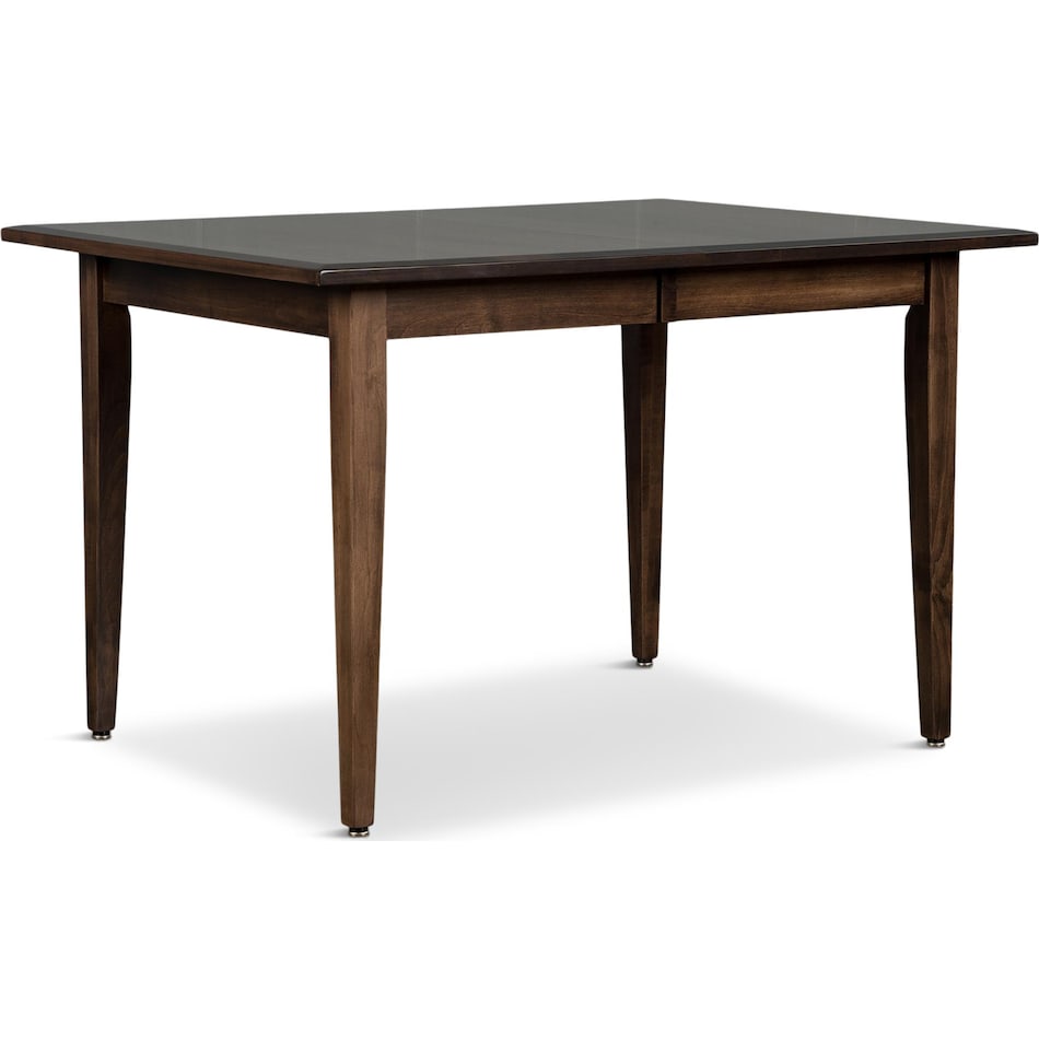 eagle mountain dark brown dr dining table reg hgt   