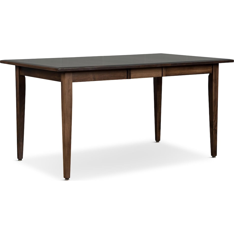 eagle mountain dark brown dr dining table reg hgt   