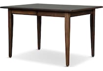 eagle mountain dark brown dr dining table reg hgt   