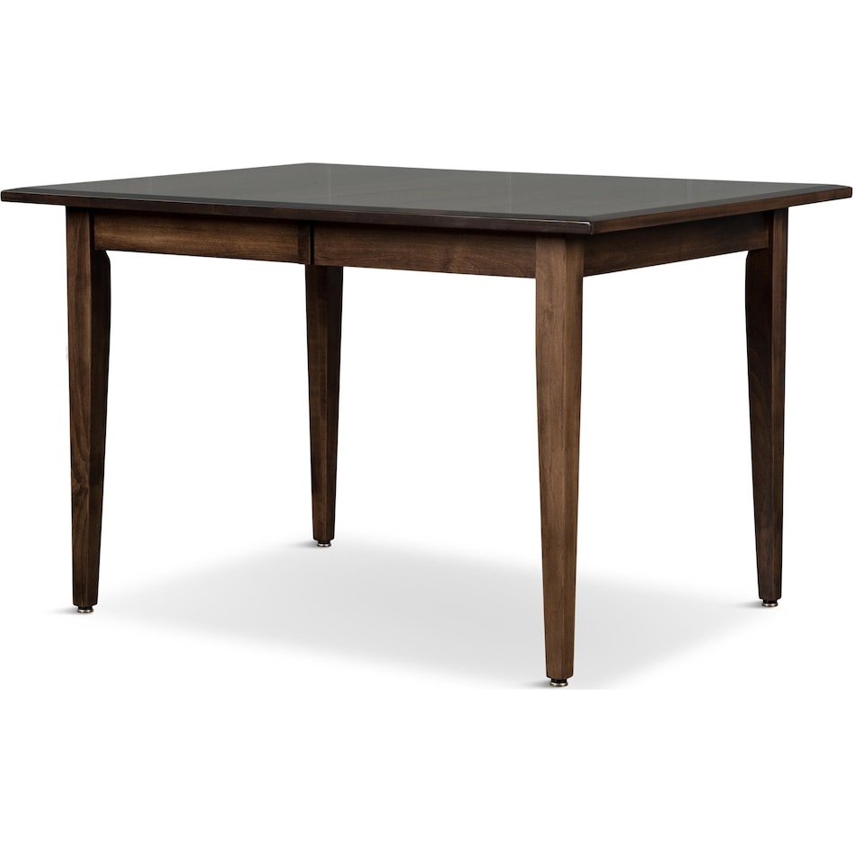 eagle mountain dark brown dr dining table reg hgt   