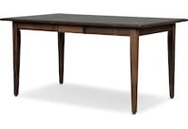 eagle mountain dark brown dr dining table reg hgt   