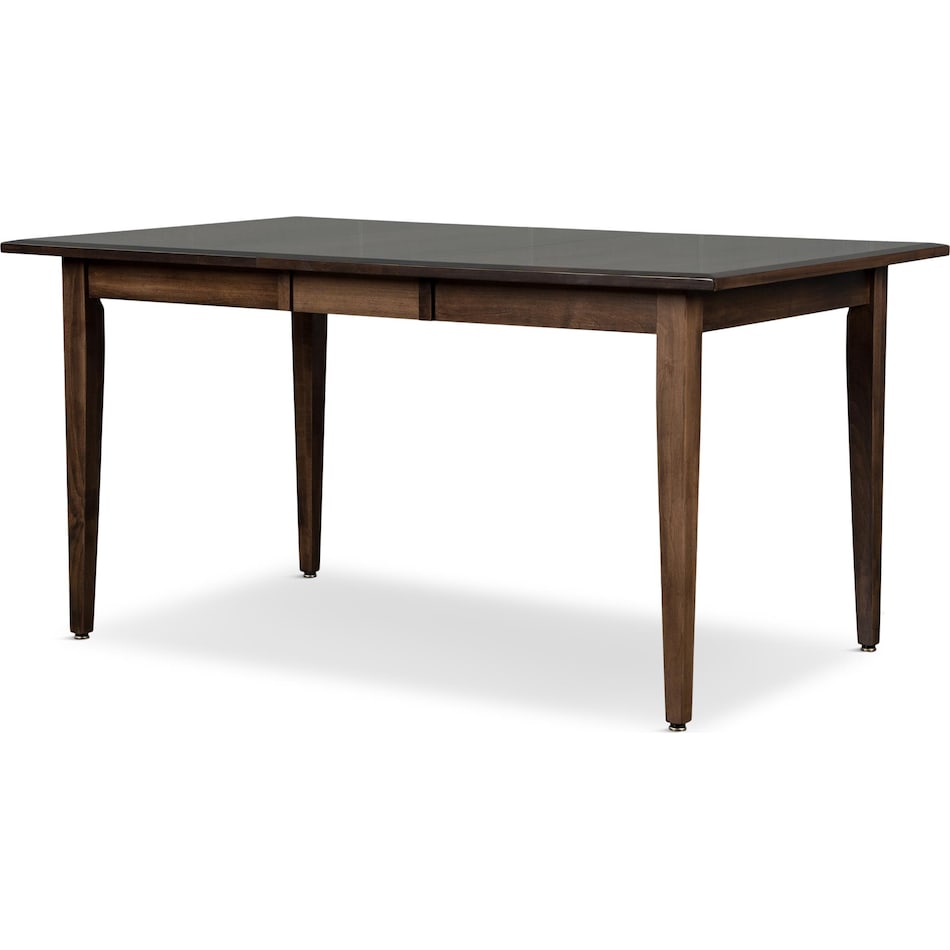 eagle mountain dark brown dr dining table reg hgt   