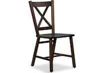 eagle mountain dark brown dr side chair   