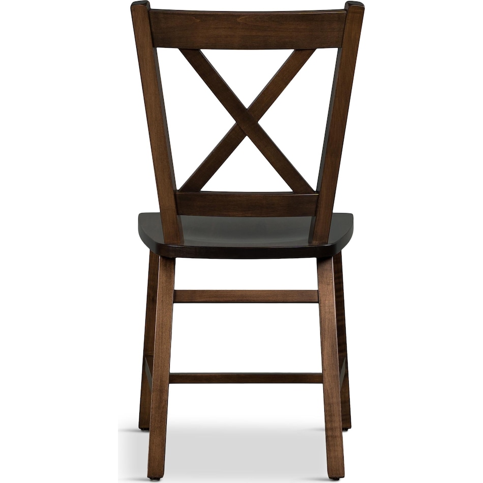 eagle mountain dark brown dr side chair   