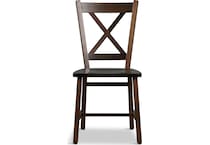 eagle mountain dark brown dr side chair   