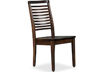 eagle mountain dark brown dr side chair   