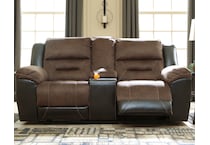 earhart reclining console loveseat  room image  