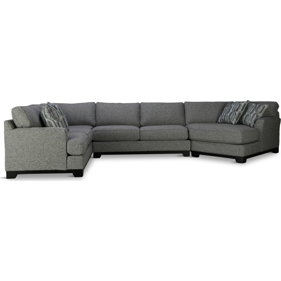 eberly living room   j louis gray  piece sectional p  