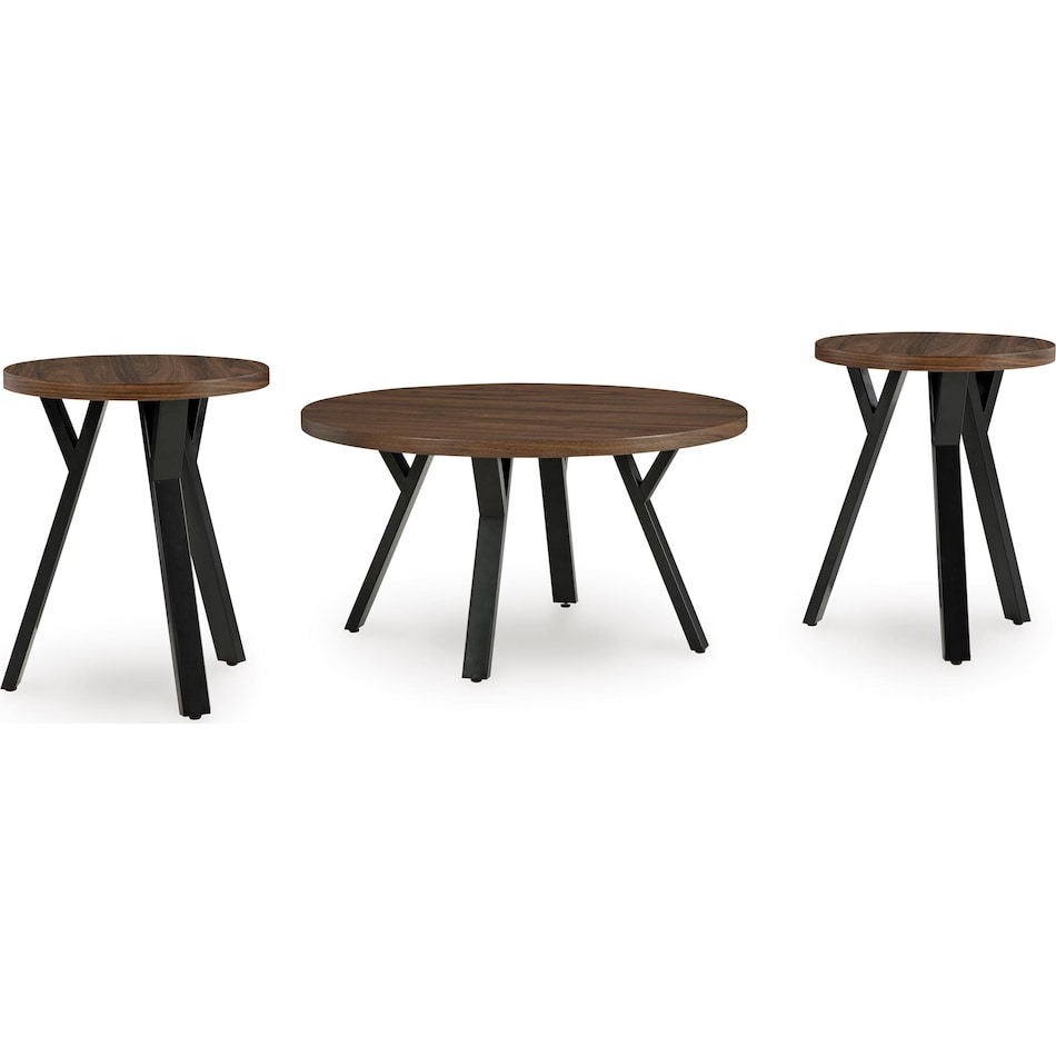 elbrynn occasional black oc  pack of tables t   