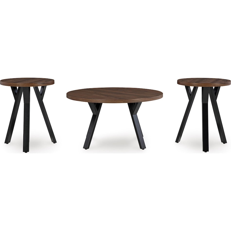 elbrynn occasional black oc  pack of tables t   