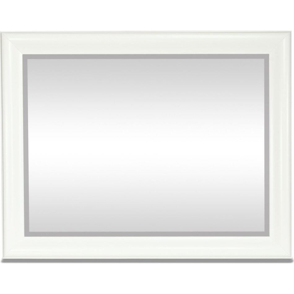 ellsworth white white mirror   