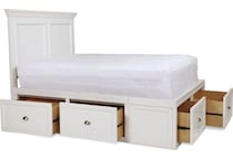 ellsworth white white twin storage bed p  