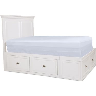 Ellsworth Twin Bed with 1 Storage Unit - White
