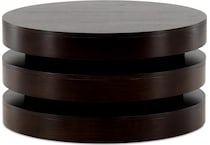 elvio occasional dark brown oc coffee table   