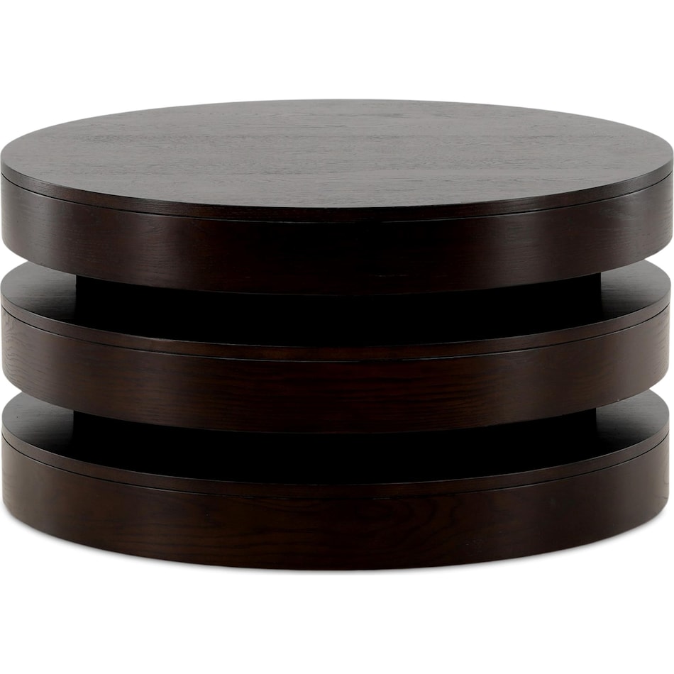 elvio occasional dark brown oc coffee table   