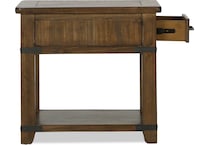 emerson occasional farmhouse timber oc end chairside table   