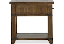 emerson occasional farmhouse timber oc end chairside table   