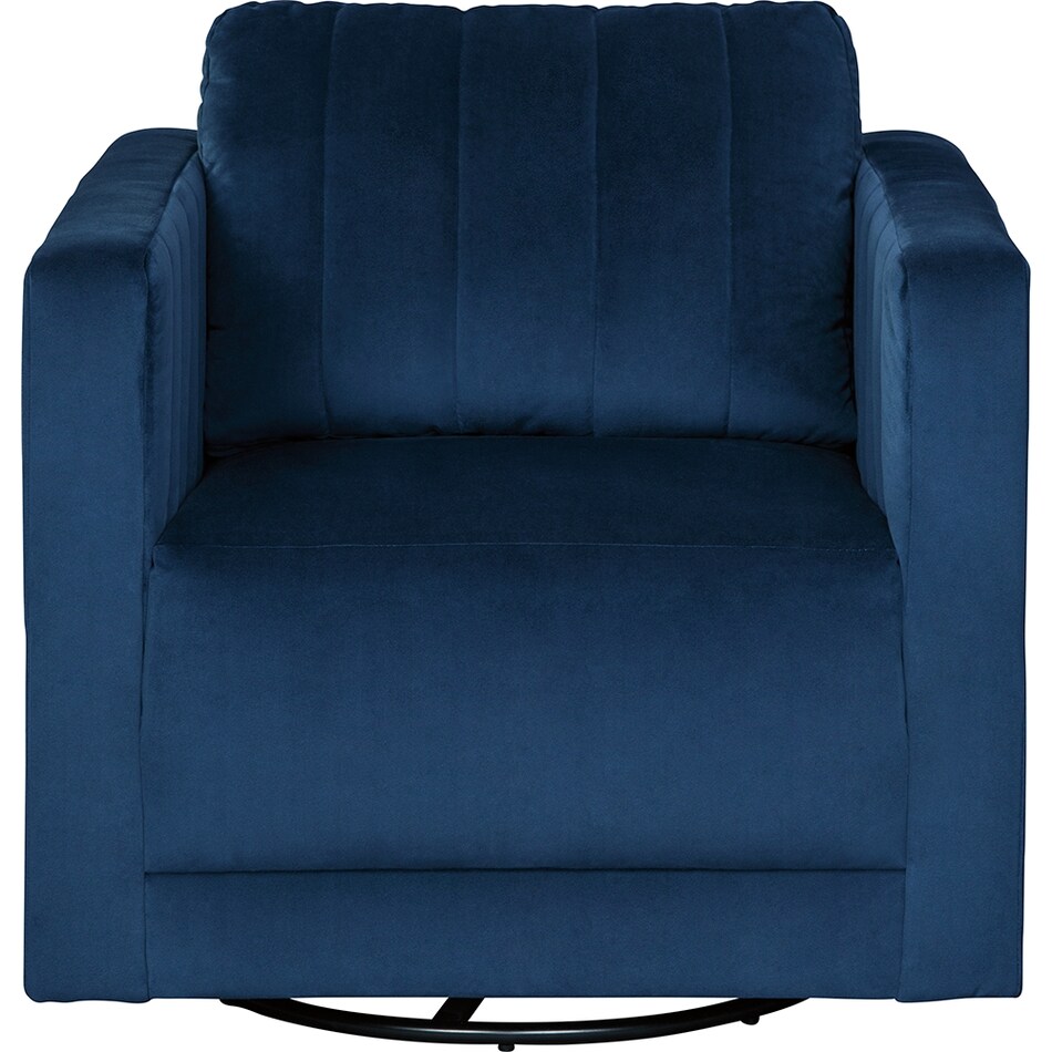 enderlin blue accent chair   