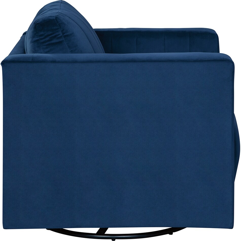 enderlin blue accent chair   