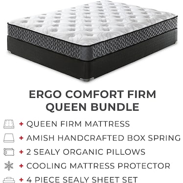 Ergo Comfort Firm Queen Mattress Bundle