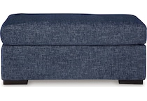 evansley navy living room blue st stationary fabric ottoman   