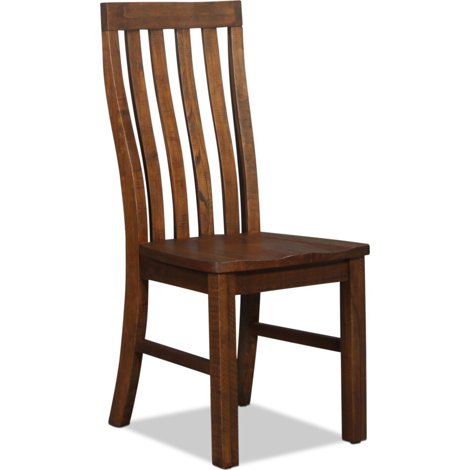 everett dining brown side chair   