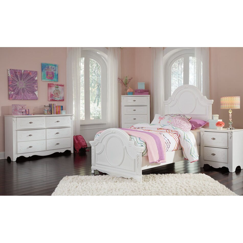 exquisite white nightstand b   