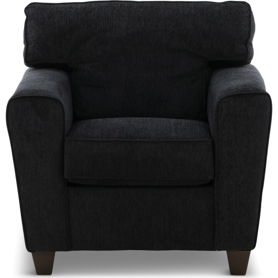 ezra living room black st stationary fabric chair   