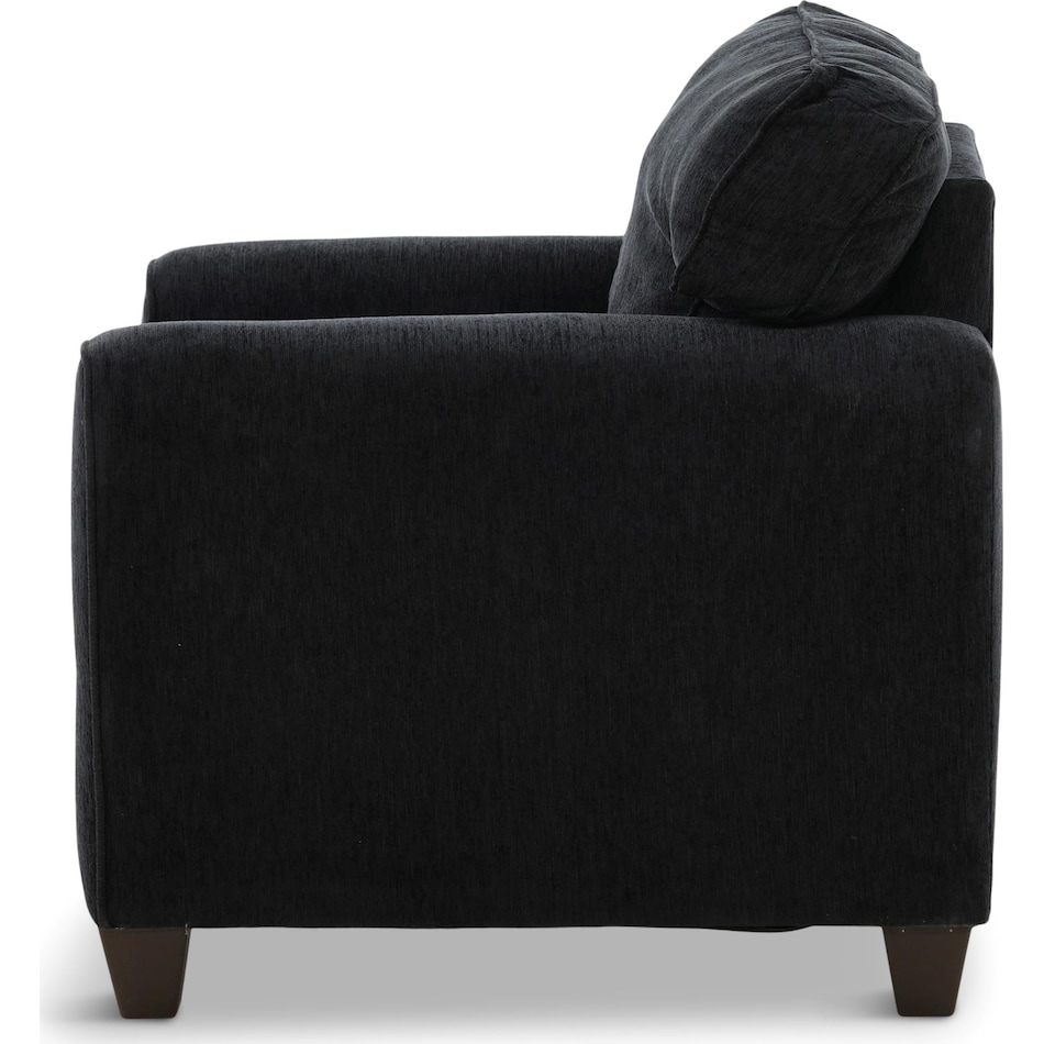 ezra living room black st stationary fabric chair   