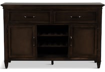 fairbanks dining dark brown dr buffet server   