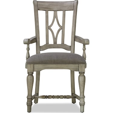 Farmhouse Upholstered Arm Chair