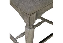 farmhouse dining distressed white counter chair   