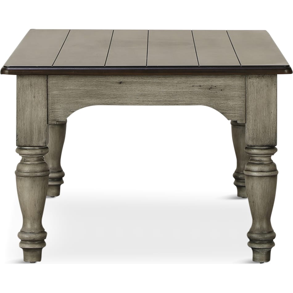 farmhouse two tone oc coffee table   