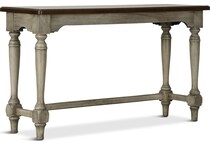 farmhouse two tone oc sofa table   