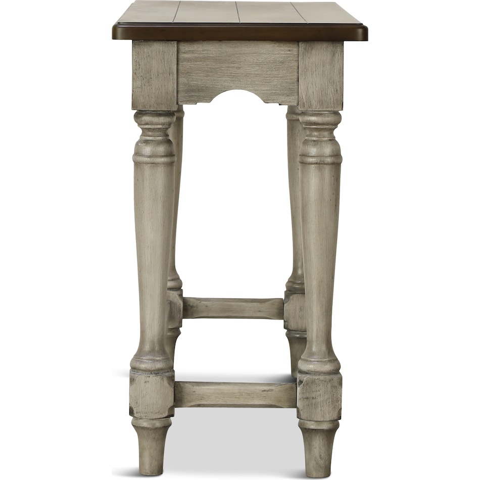 farmhouse two tone oc sofa table   