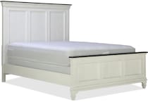 finley white king panel bed p  