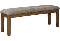flaybern brown dining bench d   