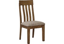 flaybern light brown dining chair d   