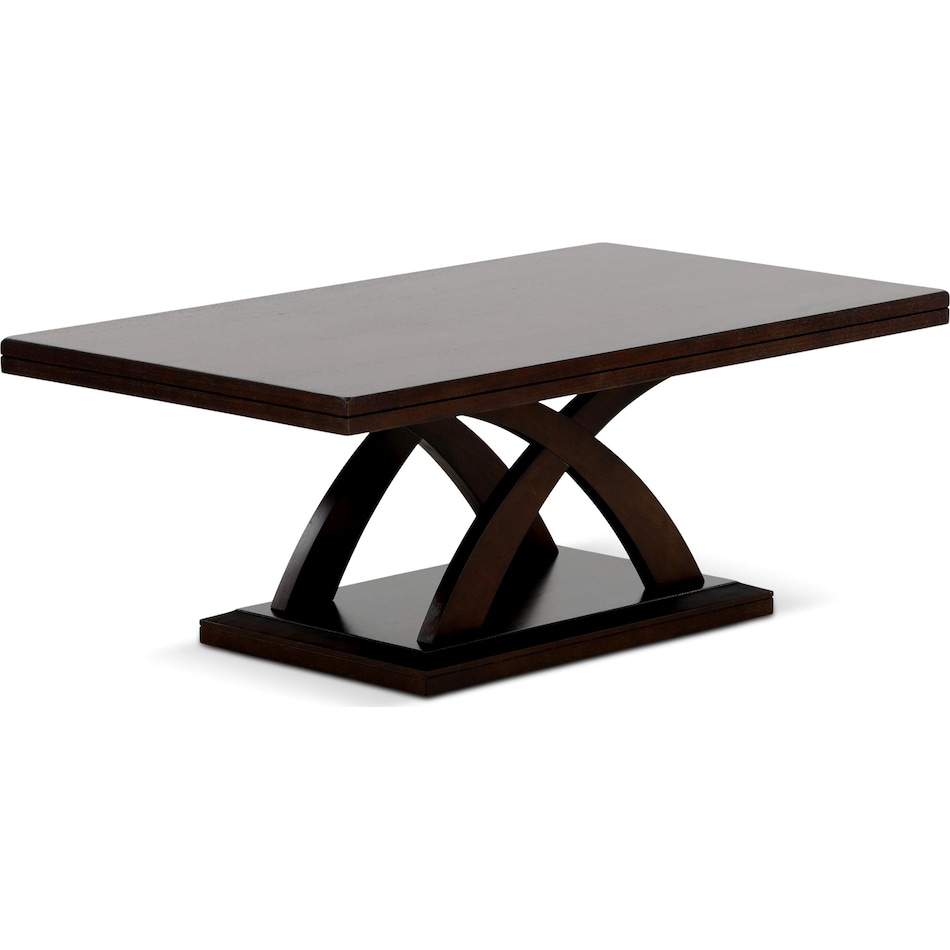 florence occasional dark brown oc coffee table   