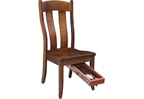 fort knox brown dr side chair   