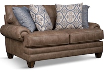 francine living room brown st loveseat   