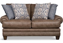 francine living room brown st loveseat   