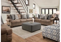 francine living room brown st loveseat   