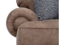 francine living room brown st stationary fabric chair   