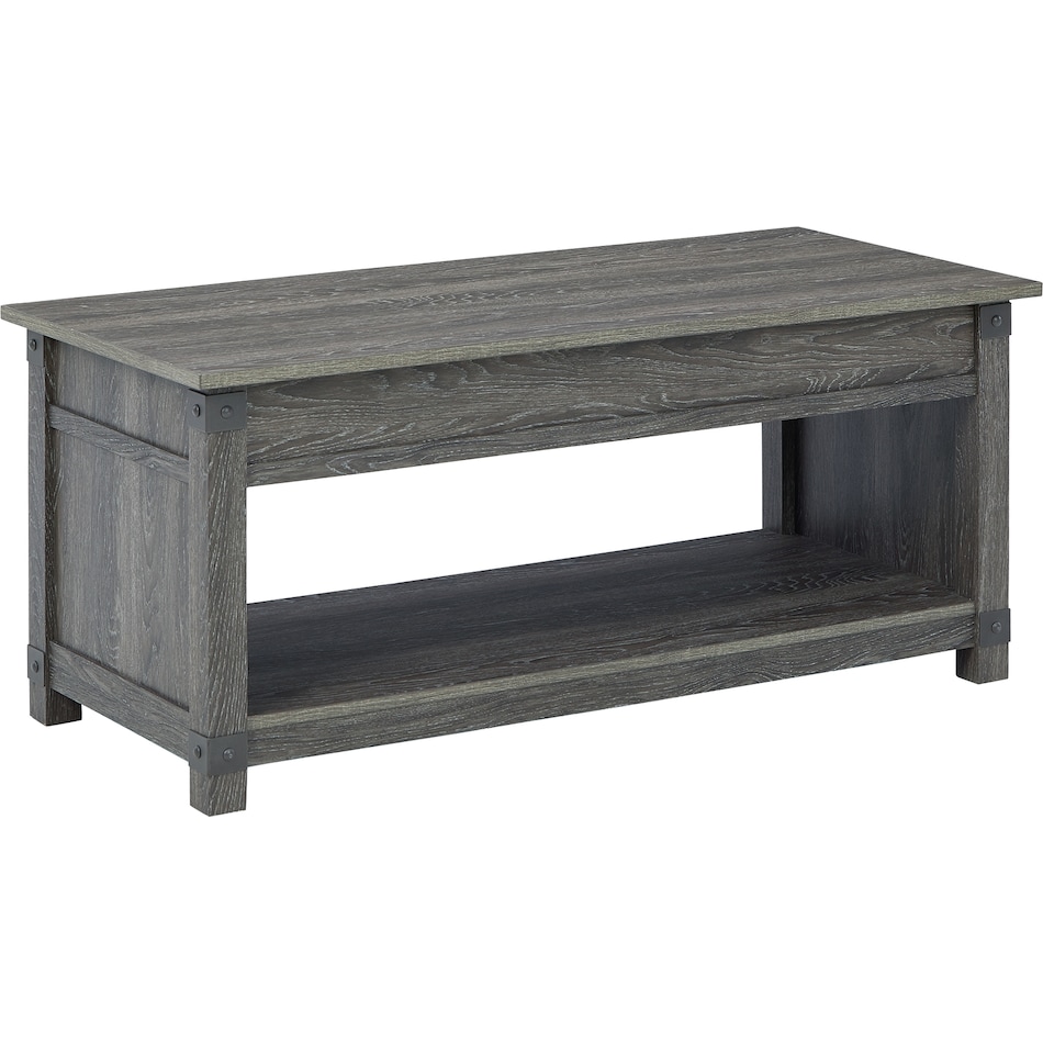 freedan grayish brown oc coffee table t   